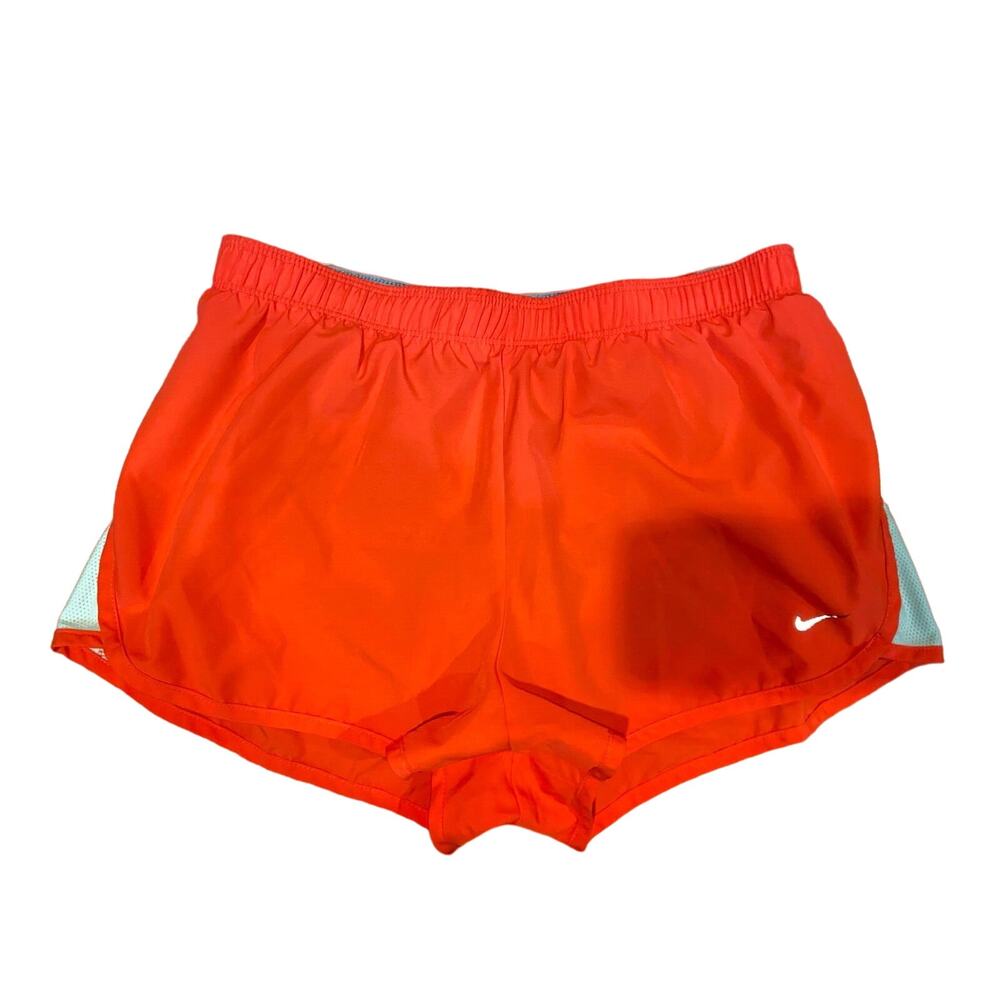 NIKE Dri-Fit Panty Lined Coral & White Running/Gym Shorts Sz S (Small)